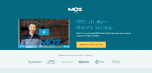 moz perfect landing page example