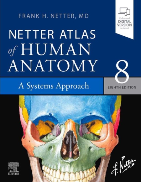 خرید کتاب Netter Atlas of Human Anatomy: A Systems Approach, 8th Edition