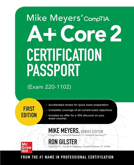 خرید کتاب Mike Meyers' CompTIA A+ Core 2 Certification Passport (Exam 220-1102) (Mike Meyers' Certification Passport)