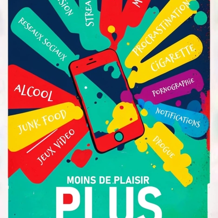 Moins de plaisir, Plus de bonheur: Comment arrêter d'être accro à votre téléphone (Changer sa vie) (French Edition)