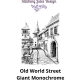 Supersized Old World Monochrome Street Cross Stitch Embroidery Needlepoint Pattern