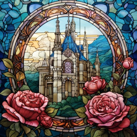 Stained glass castle III