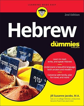 خرید کتاب آموزش زبان عبری Hebrew For Dummies 2nd Edition