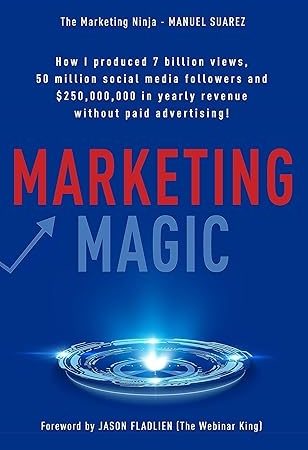 Marketing Magic: How I produced 7 billion views, 50 million social media followers and $250,000,000 in yearly revenue without paid advertising!